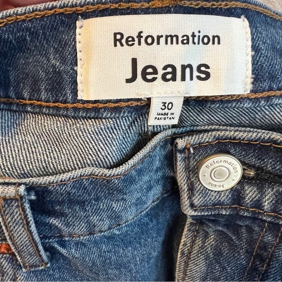 Reformation Jeans Cary High Rise Slouchy Wide Leg Jeans - Picture 4 of 6